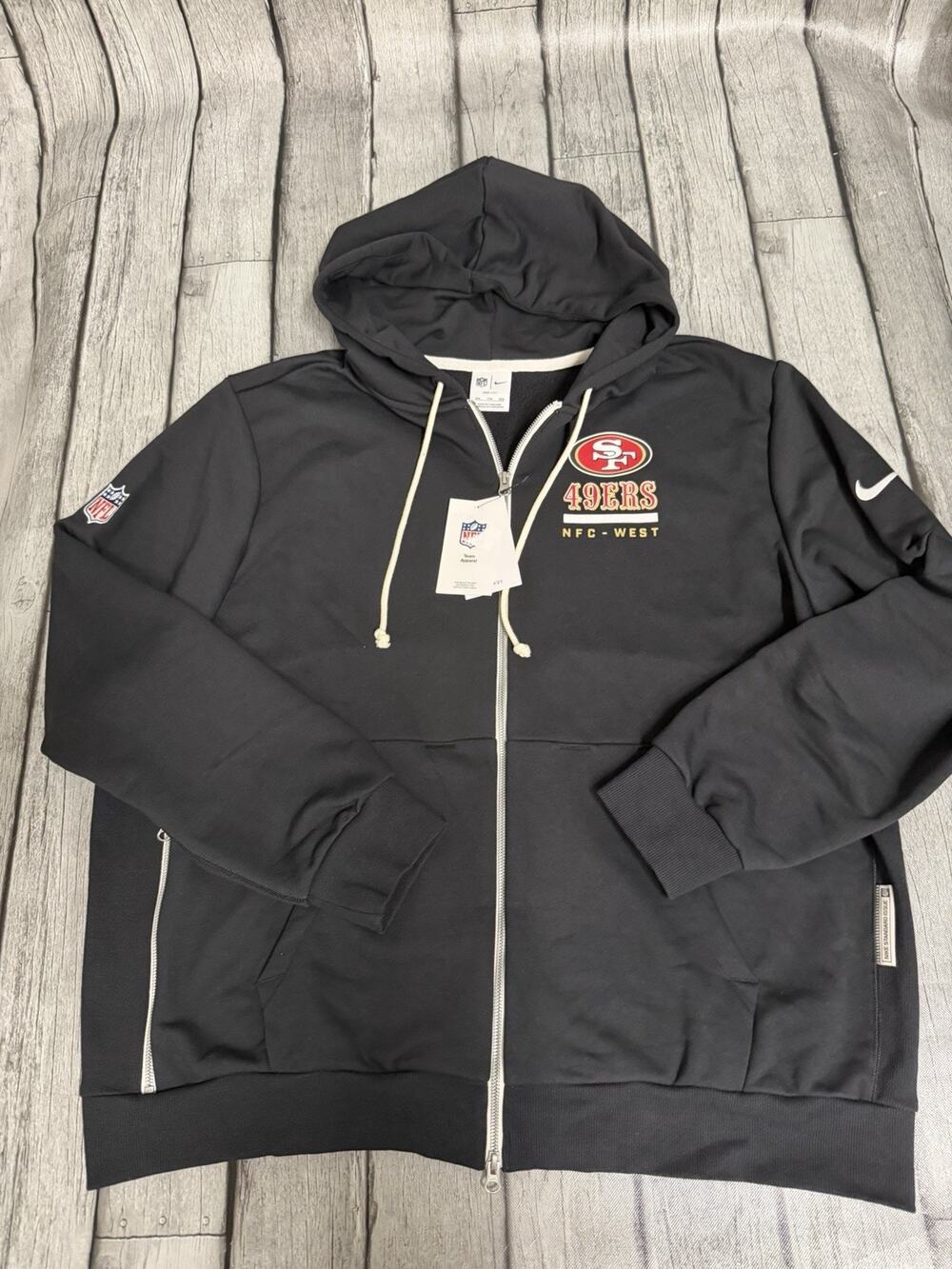 NWT Mens Nike San Francisco 49ers Sideline Utility Player Hoodie XXL Black 2X